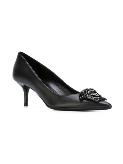 Shop Versace Medusa Pumps - Black