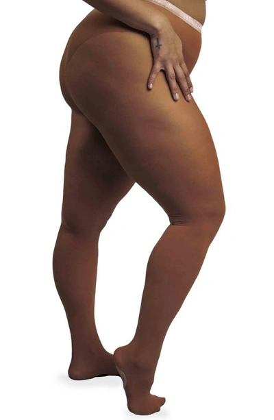 Shop Nude Barre Footed Opaque Tights In 1pm