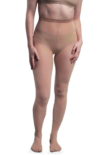 Shop Nude Barre Footed Opaque Tights In 7am