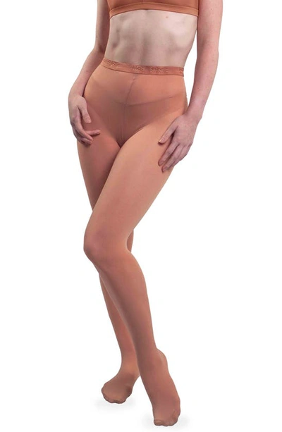 Shop Nude Barre Footed Opaque Tights In 9am