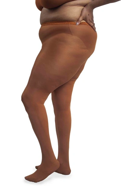Shop Nude Barre Footed Opaque Tights In 2pm