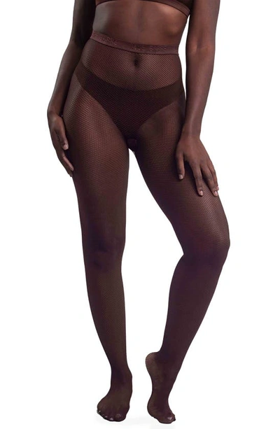 Shop Nude Barre Fishnet Tights In 5pm