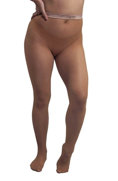 Shop Nude Barre Fishnet Tights In 11am