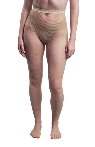 Shop Nude Barre Fishnet Tights In 7am