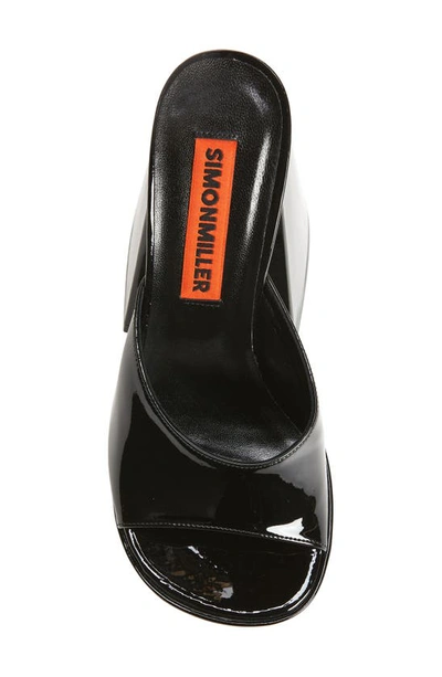 Shop Simon Miller Slice Heel Platform Slide Sandal In Black