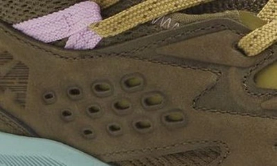 Hoka Anacapa Breeze Aero Mid Breathable Trail Running Shoe In Dark Olive / Agave
