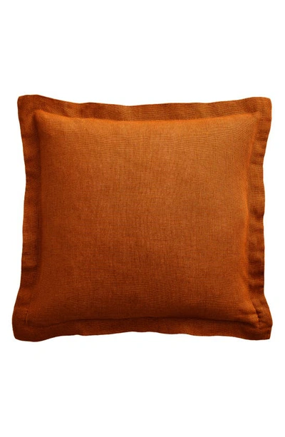 Shop Bed Threads French Linen Accent Pillow Cover In Rust