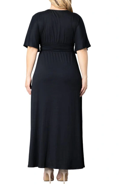 Shop Kiyonna Vienna Maxi Dress In Black Noir