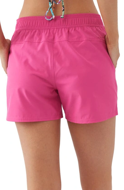 Shop O'neill Jetties Stretch 4 Cover-up Shorts In Pink