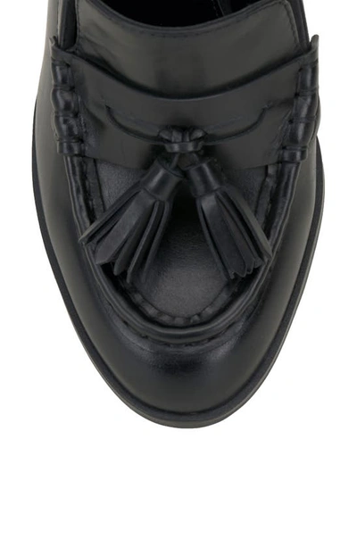Shop Vince Camuto Chelivia Block Heel Tassel Loafer In Black