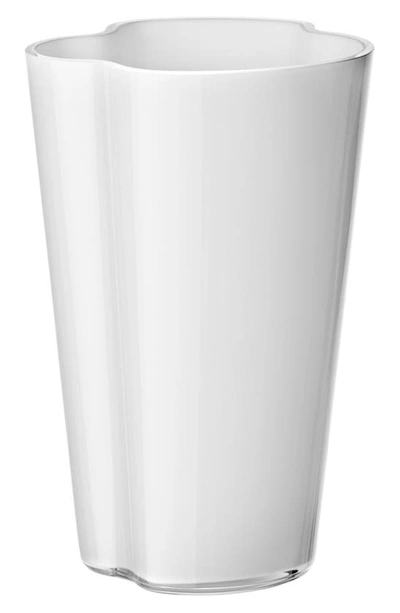 Shop Iittala Aalto Vase In Milk