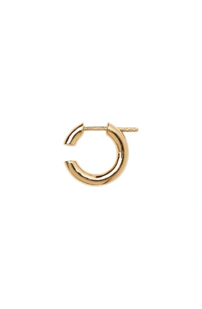 Shop Maria Black Disrupted Single Hoop Earring In Gold