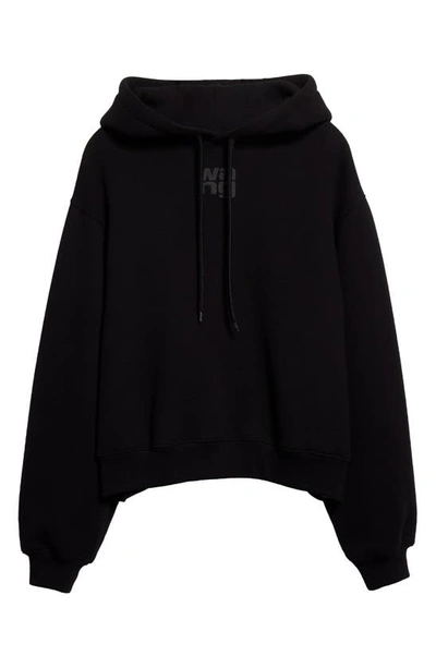 Shop Alexander Wang Gender Inclusive Relaxed Fit Essential Terry Cloth Hoodie In Black