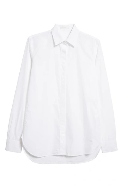Shop The Row Derica Cotton Poplin Button-up Shirt In White
