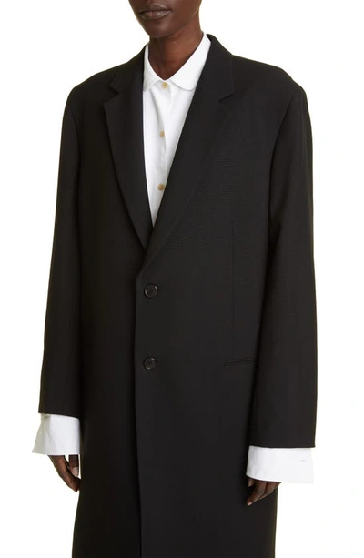 Shop The Row Cheval Virgin Wool & Mohair Coat In Black