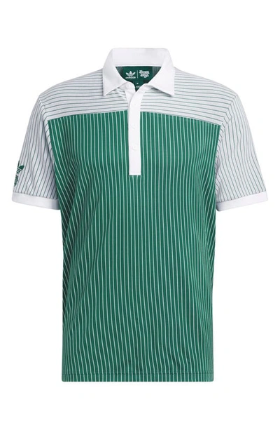 Shop Adidas Golf X Bogey Boys Cotton Blend Golf Polo In Collegiate Green