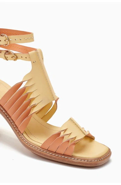 Shop Ulla Johnson Madeira Twisted Sandal In Sundew Colorblock