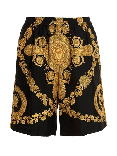 Shop Versace 'barocco' Bermuda Shorts