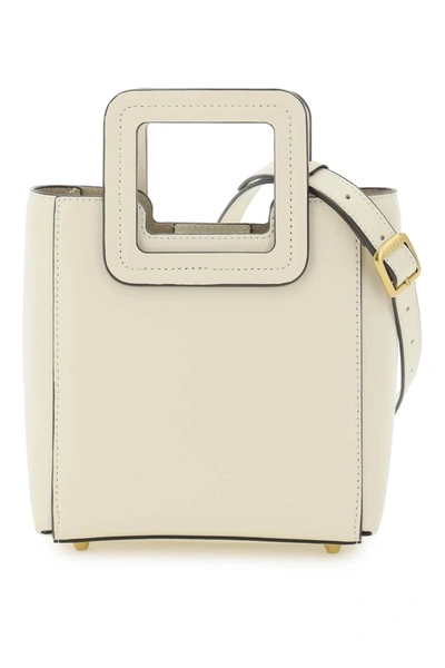 Staud Mini Shirley Handbag In Cream