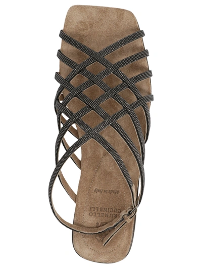 Shop Brunello Cucinelli 'monile' Sandals