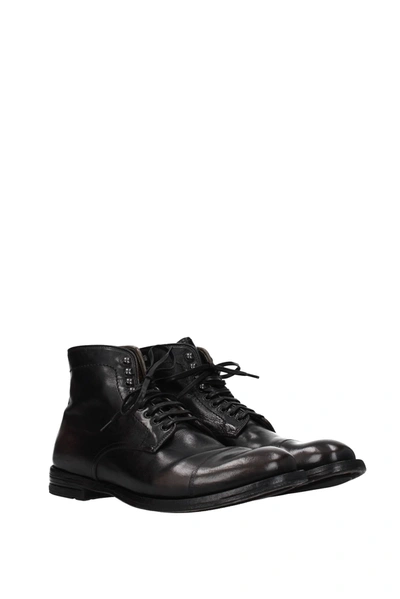 Shop Officine Creative Ankle Boot Leather Black