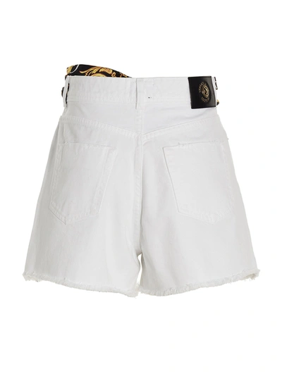 Shop Versace Jeans Couture Barocco Scarf Shorts