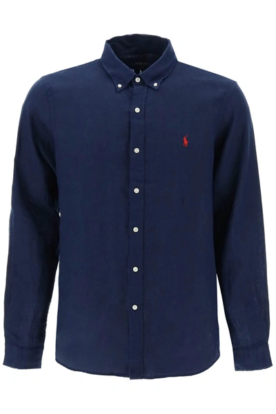 Shop Polo Ralph Lauren Linen Button Down Shirt
