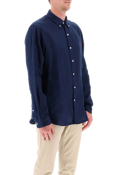 Shop Polo Ralph Lauren Linen Button Down Shirt