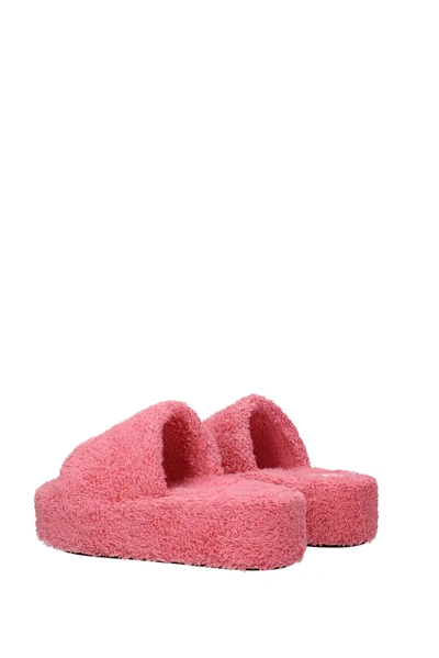 Shop Balenciaga Slippers And Clogs Fabric Pink Flamingo
