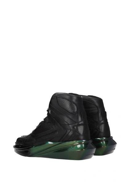 Shop Alyx Sneakers Leather Black Green
