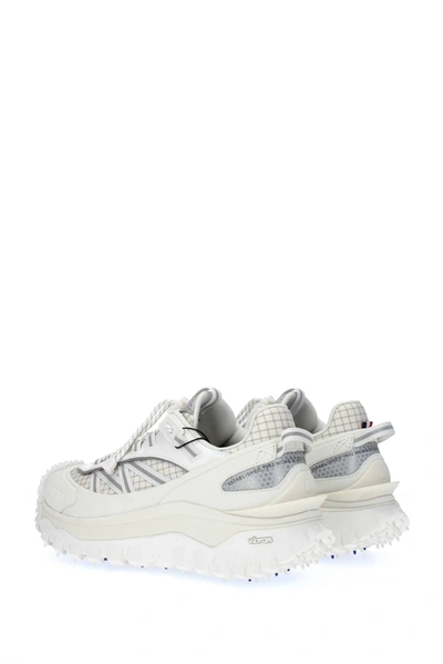Shop Moncler Sneakers Trailgrip Gtx Vibram Fabric White Off White