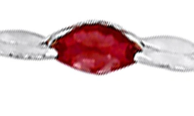 Delmar Sterling Silver Pink Enamel Station Chain Necklace In Silver