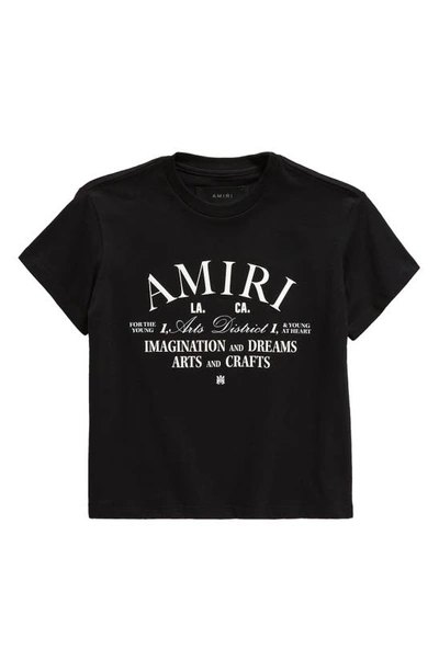Shop Amiri Kids' Arts District Graphic T-shirt In Black