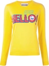 MOSCHINO 'New Hello!' Intarsia Sweater,A09140400