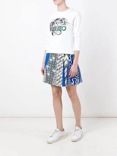 Shop Kenzo Printed Skater Skirt