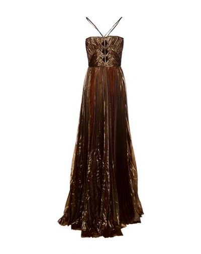 Dsquared2 Long Dresses In Dark Brown