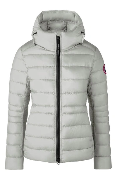Shop Canada Goose Cypress Packable Hooded 750-fill-power Down Puffer Jacket In Silverbirch - Bouleau Argente