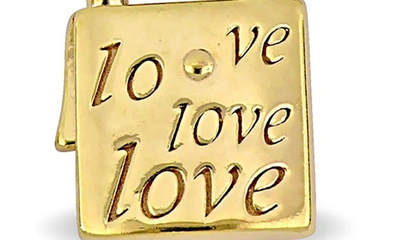 Delmar Lock & Key Paperclip Link Necklace In Gold