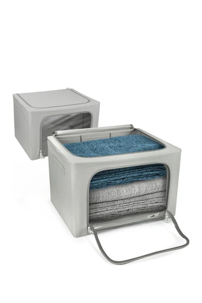 Sorbus 2pc Storage Box With Window In Gray