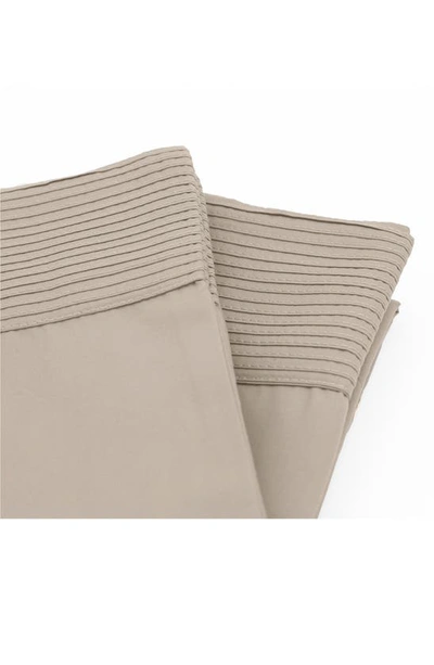 Shop Southshore Fine Linens Pleated Pillow Cases In Bone
