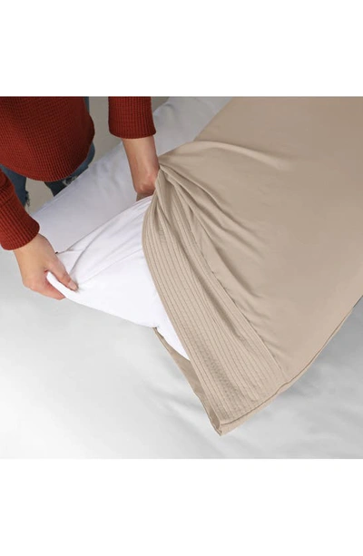 Shop Southshore Fine Linens Pleated Pillow Cases In Bone