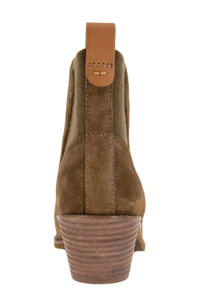 Gentle Souls By Kenneth Cole Clint Western Bootie In Cocoa Suede