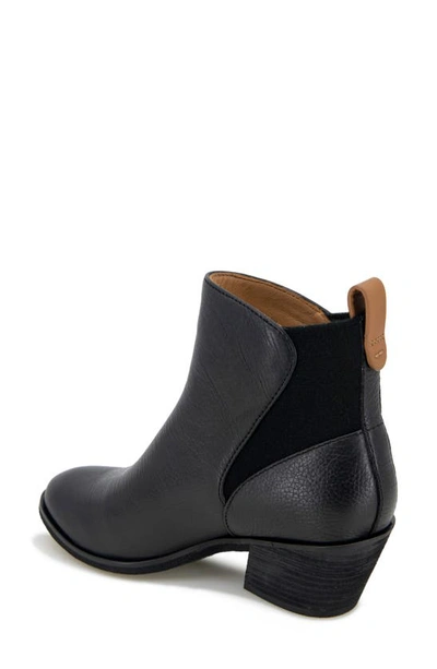 Gentle Souls By Kenneth Cole Clint Western Bootie In Black Leather