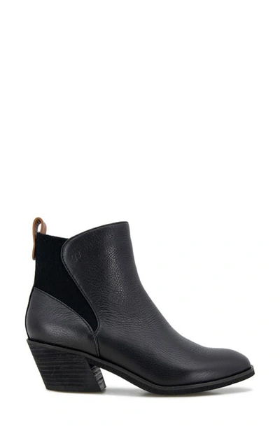 Gentle Souls By Kenneth Cole Clint Western Bootie In Black Leather