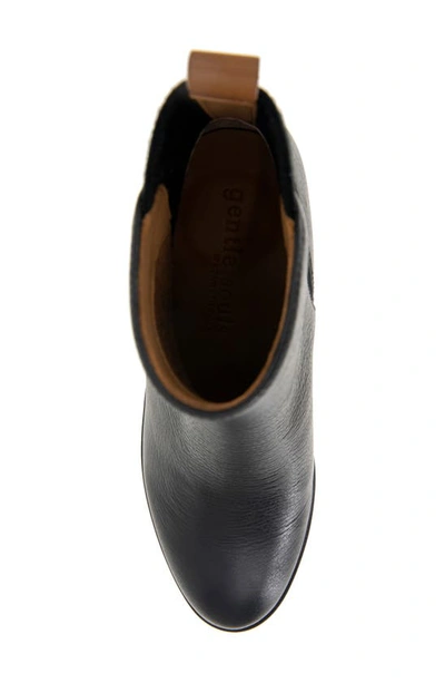 Gentle Souls By Kenneth Cole Clint Western Bootie In Black Leather