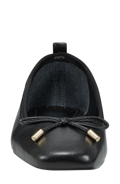 Marc Fisher Ltd Ubet Womens Bow Ballet Flats In Black
