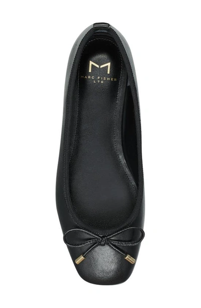 Marc Fisher Ltd Ubet Womens Bow Ballet Flats In Black