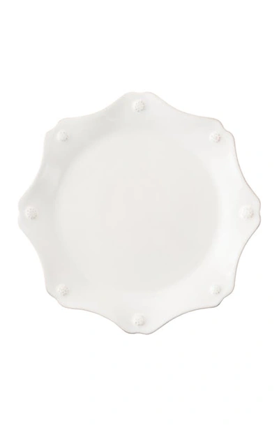 Juliska Berry & Thread Twilight Grey Scalloped Dessert/salad Plate - 100% Exclusive In Whitewash