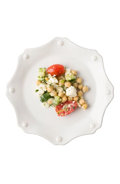 Juliska Berry & Thread Twilight Grey Scalloped Dessert/salad Plate - 100% Exclusive In Whitewash