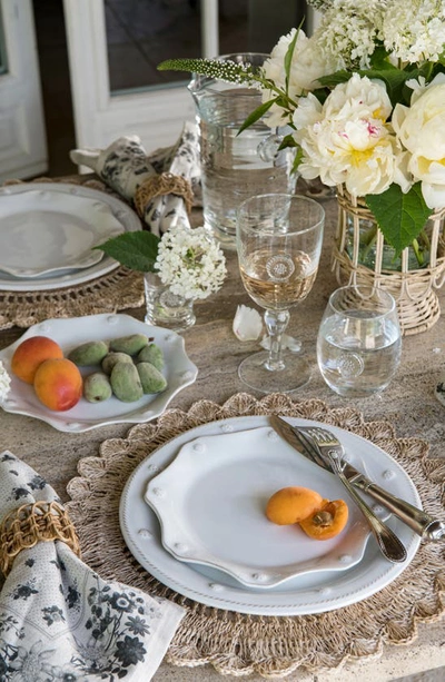 Juliska Berry & Thread Twilight Grey Scalloped Dessert/salad Plate - 100% Exclusive In Whitewash